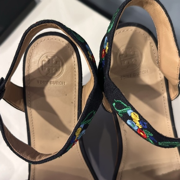 Tory Burch Sonoma Platform Wedge Sandal Size 9.5 - Picture 3 of 7